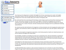 Tablet Screenshot of callinsights.com